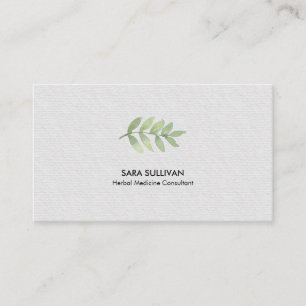 Leaves Herbal Medicine Herbs  Business Card