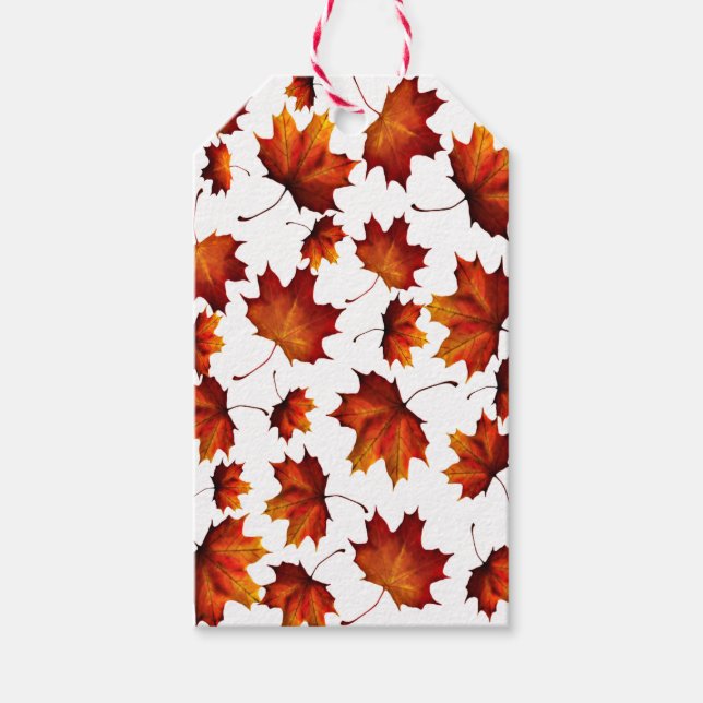 Leaves in Fall Gift Tags (Front)