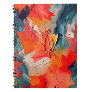 Leaves In The Wind – Abstract Autumn Motion Notebook