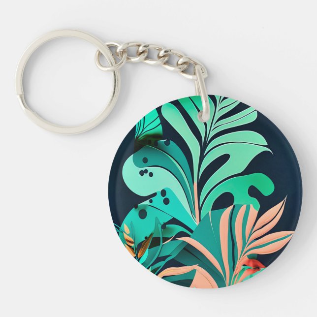 leaves key ring (Front)