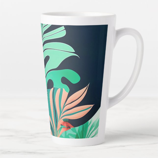 leaves latte mug (Right)