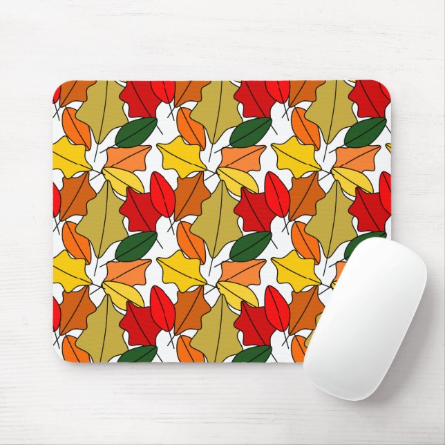 Leaves Mouse Mat (With Mouse)