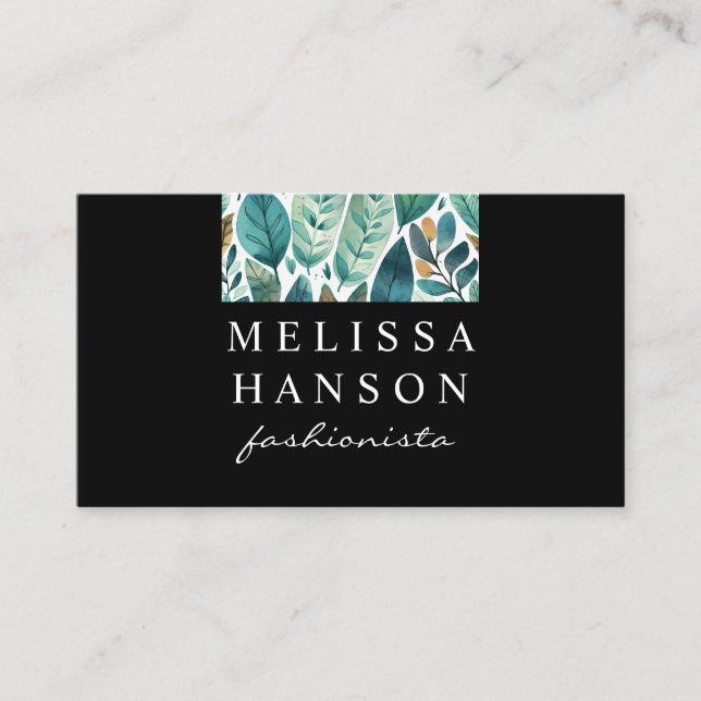 Leaves | Nature Business Card (Front)