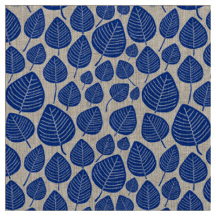 Leaves - Navy Blue Fabric
