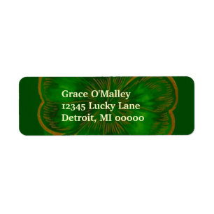 Leaves of a Lucky Clover Luck of the Irish Labels
