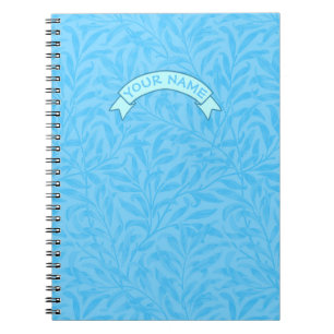 Leaves of Blue Custom name Notebook 