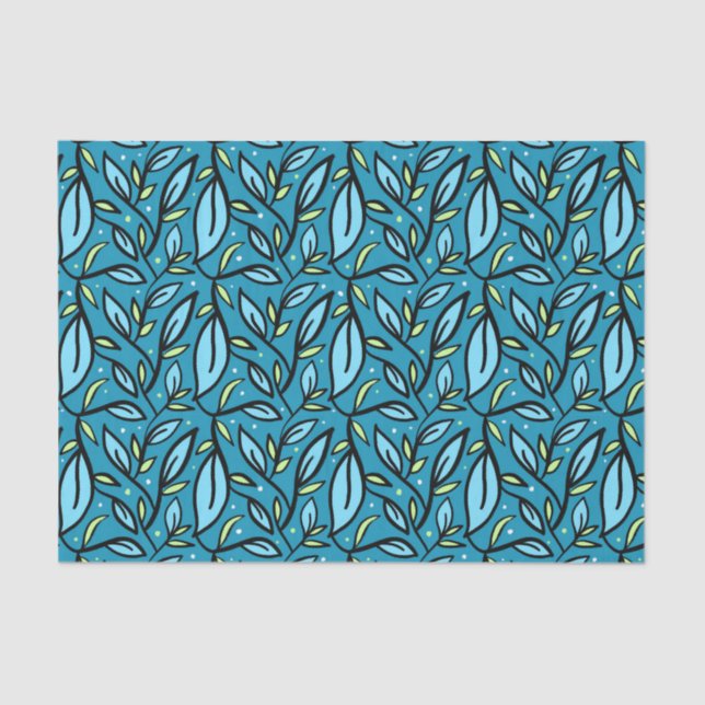 Leaves of Blue Tissue Paper (Front)