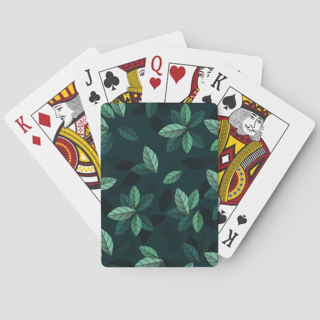 Leaves of Green Playing Cards (Back)