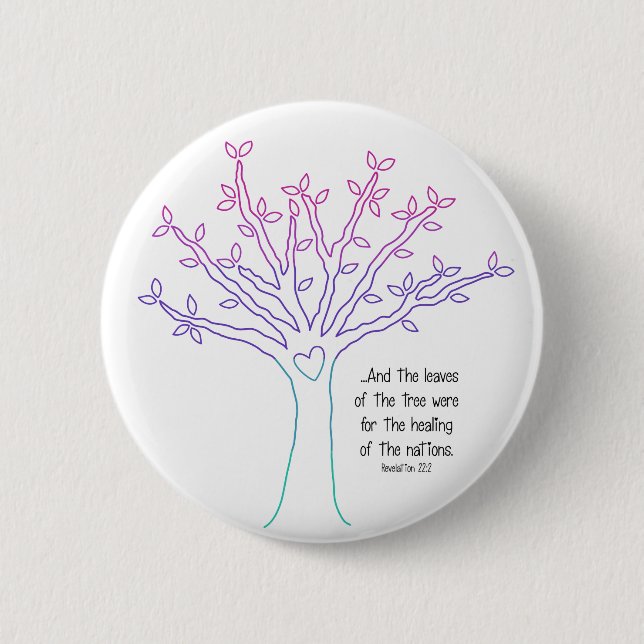 Leaves of the Tree Button (Front)