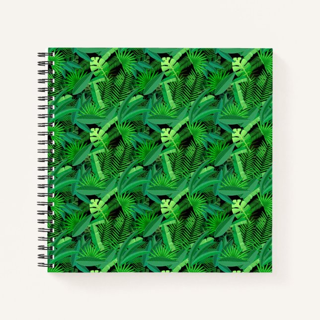 Leaves Of Tropical Palm Trees Notebook (Front)