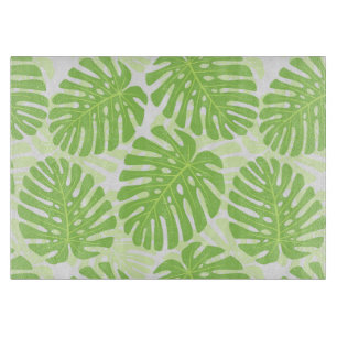 Leaves Of Tropical Plant - Monstera Pattern Cutting Board