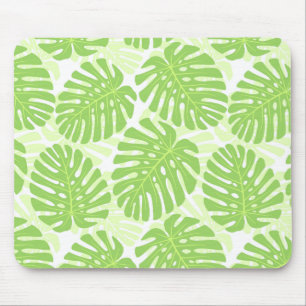 Leaves Of Tropical Plant - Monstera Pattern Mouse Mat