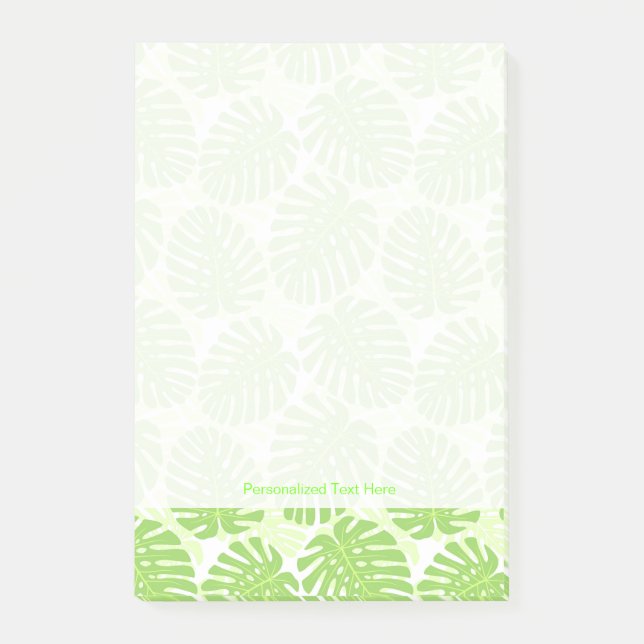 Leaves Of Tropical Plant - Monstera Pattern Post-it Notes (Front)