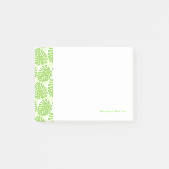 Leaves Of Tropical Plant - Monstera Pattern Post-it Notes (Front)
