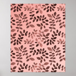 Leaves Pattern 11 Poster