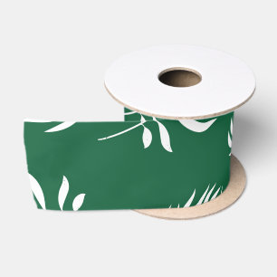 Leaves Pattern 12 Satin Ribbon