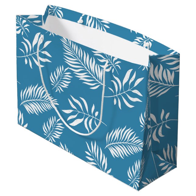 Leaves Pattern 13 Large Gift Bag (Back Angled)