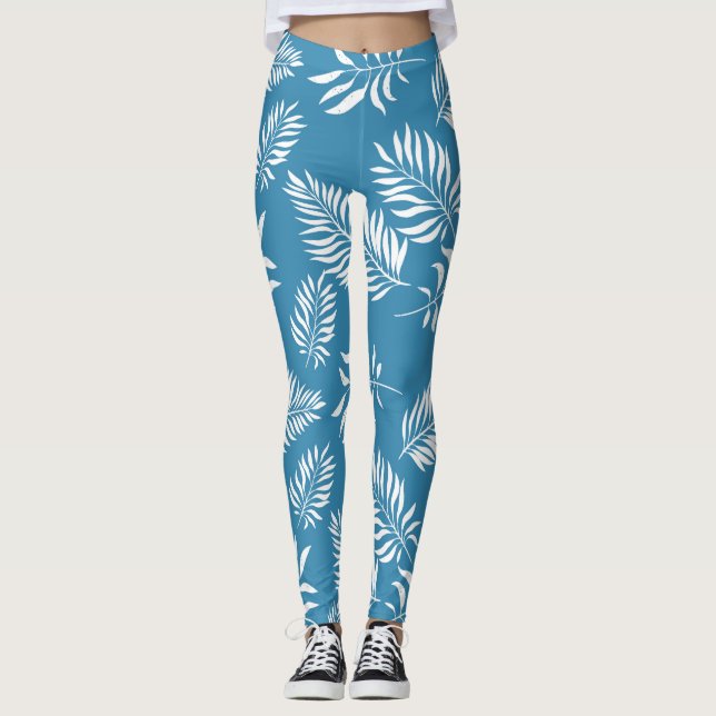 Leaves Pattern 13 Leggings (Front)