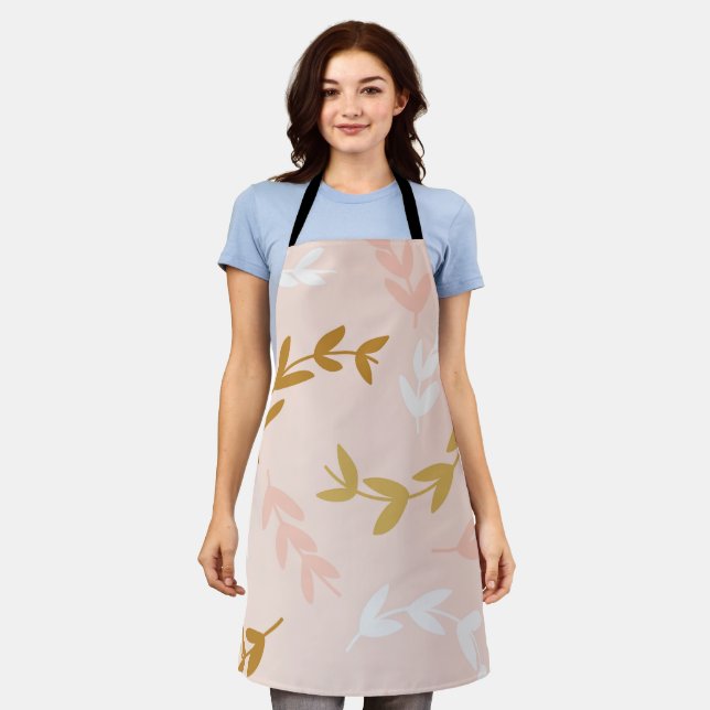 Leaves Pattern 4 Apron (Worn)