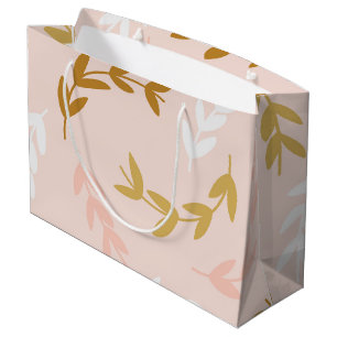 Leaves Pattern 4 Large Gift Bag