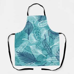 Leaves pattern apron