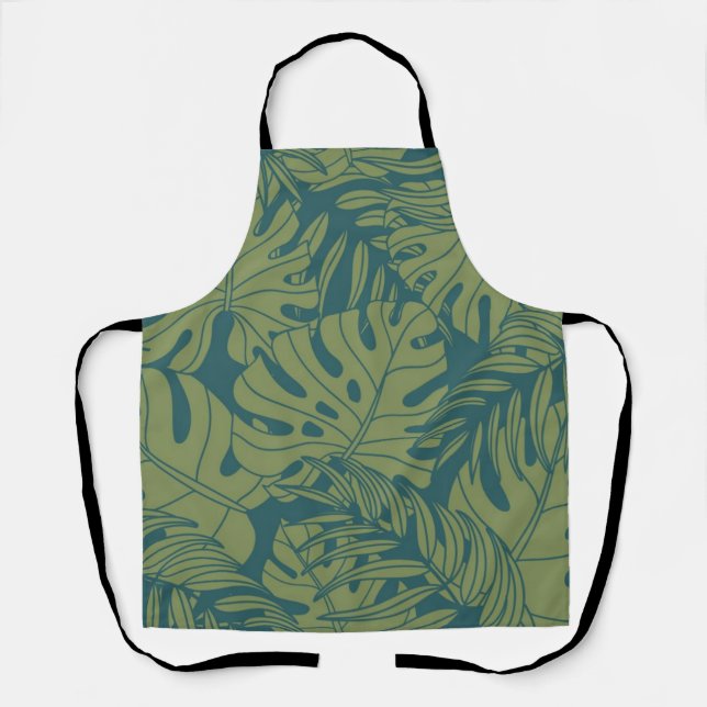Leaves pattern apron (Front)