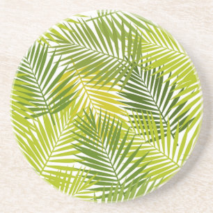 Leaves pattern coaster