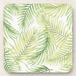 Leaves pattern coaster