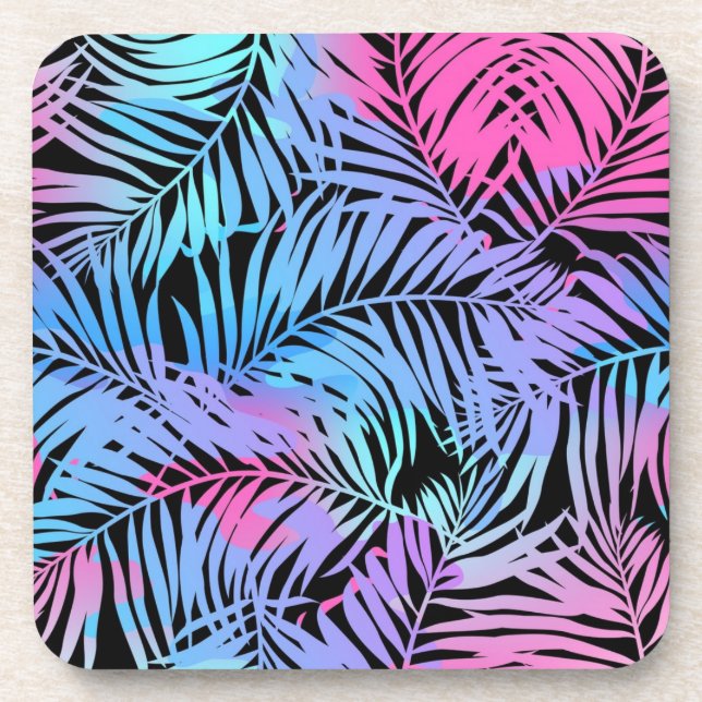 Leaves pattern coaster (Front)