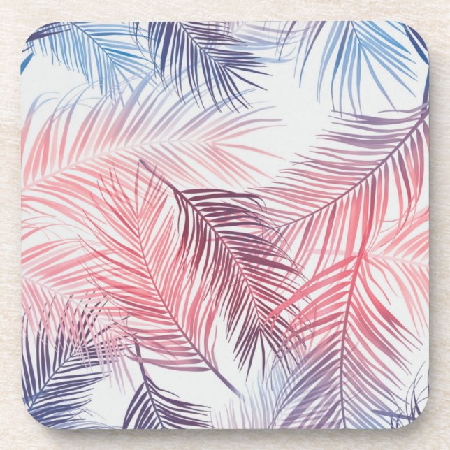 Leaves pattern coaster (Front)