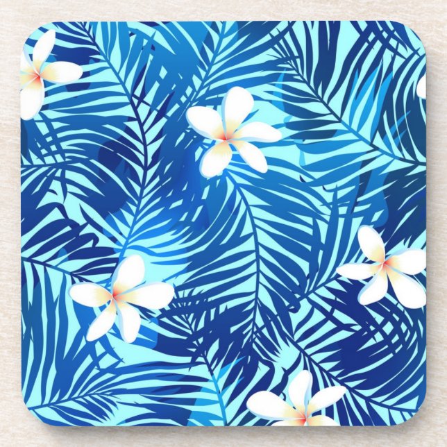 Leaves pattern coaster (Front)