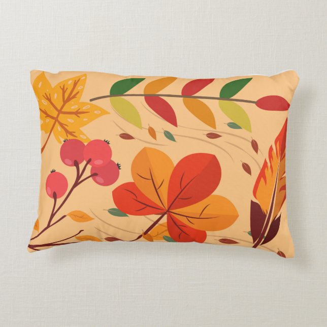 Leaves Pattern Decorative Cushion (Back)