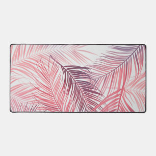 Leaves pattern desk mat