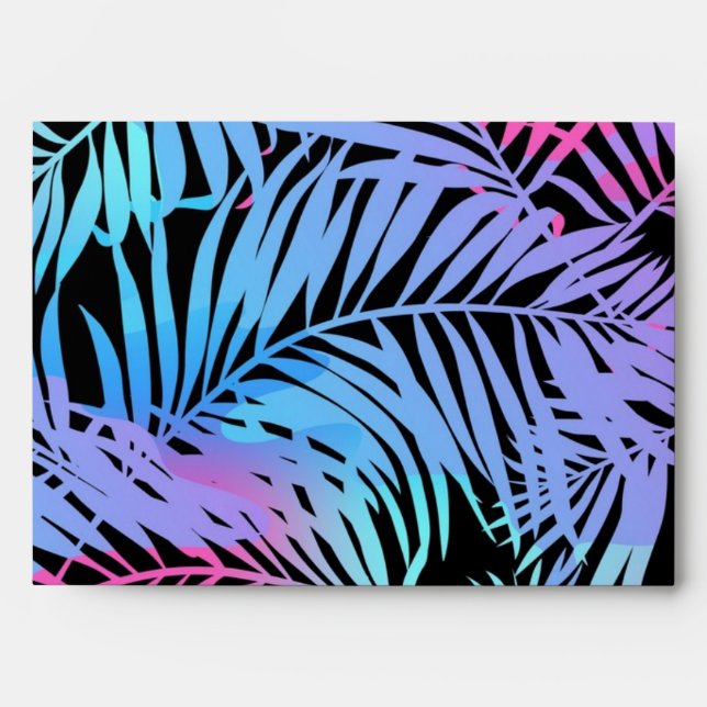 Leaves pattern envelope (Front)