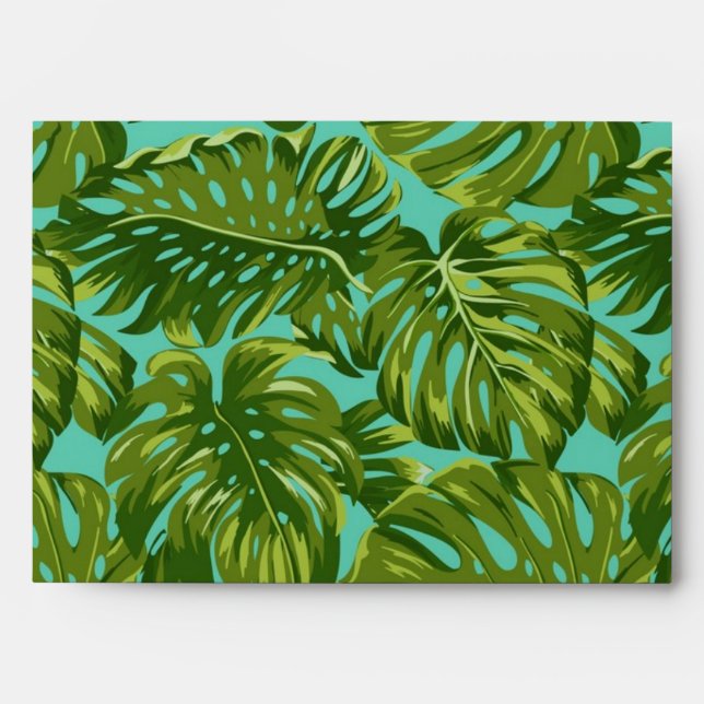 Leaves pattern envelope (Front)