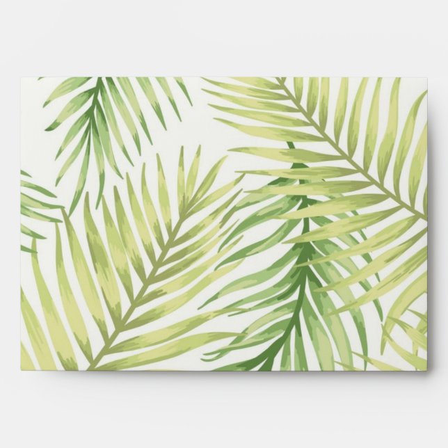 Leaves pattern envelope (Front)