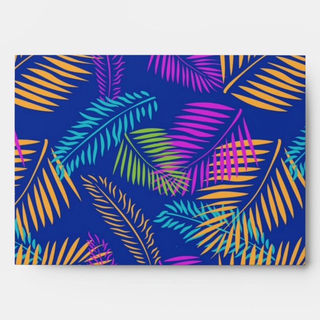 Leaves pattern envelope (Front)