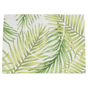 Leaves pattern large gift bag