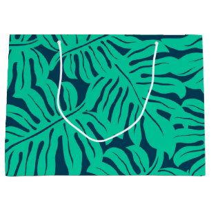 Leaves pattern large gift bag