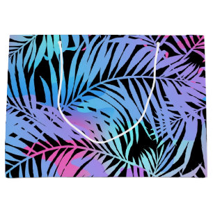 Leaves pattern large gift bag