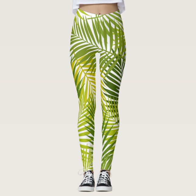 Leaves pattern leggings (Front)