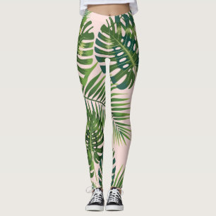 Leaves pattern leggings