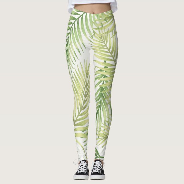 Leaves pattern leggings (Front)
