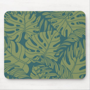Leaves pattern mouse mat