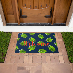 Leaves Pattern of the Tropics Door Mat