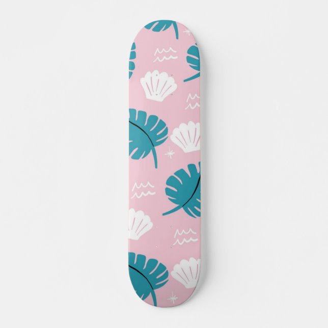 Leaves pattern skateboard (Front)