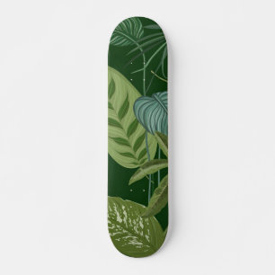 Leaves pattern skateboard