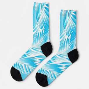 Leaves pattern socks