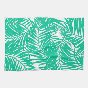 Leaves pattern tea towel