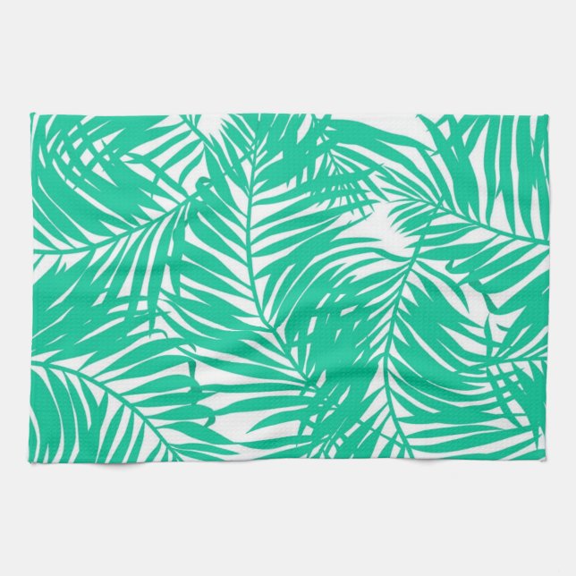 Leaves pattern tea towel (Horizontal)